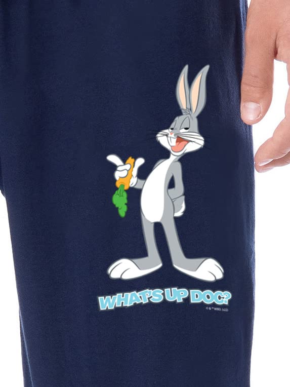Looney Tunes Mens' Bugs Bunny What's Up Doc? Character Sleep Pajama Pants2