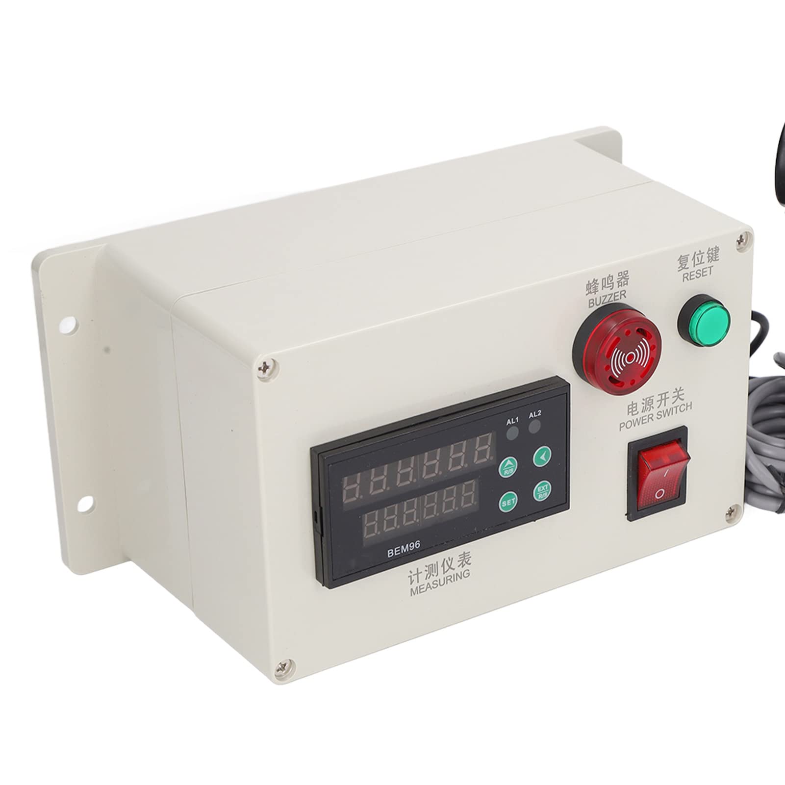 Contametri Digitale per Yard, con Staffa a Molla Misuratore di Lunghezza della Ruota del Cavo a Rullo a 6 Cifre AC100‑240V per stabilimenti tessili, stabilimenti tessili,