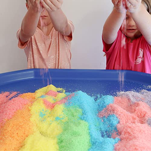 Play at the Messy Shed I Rainbow Instant Snow I Sensory Bin Filler I 8 pack I Fake Snow for Kid I Sensory Play I Snow Powder I Educational STEM toy I Rainbow Instant Snow powder