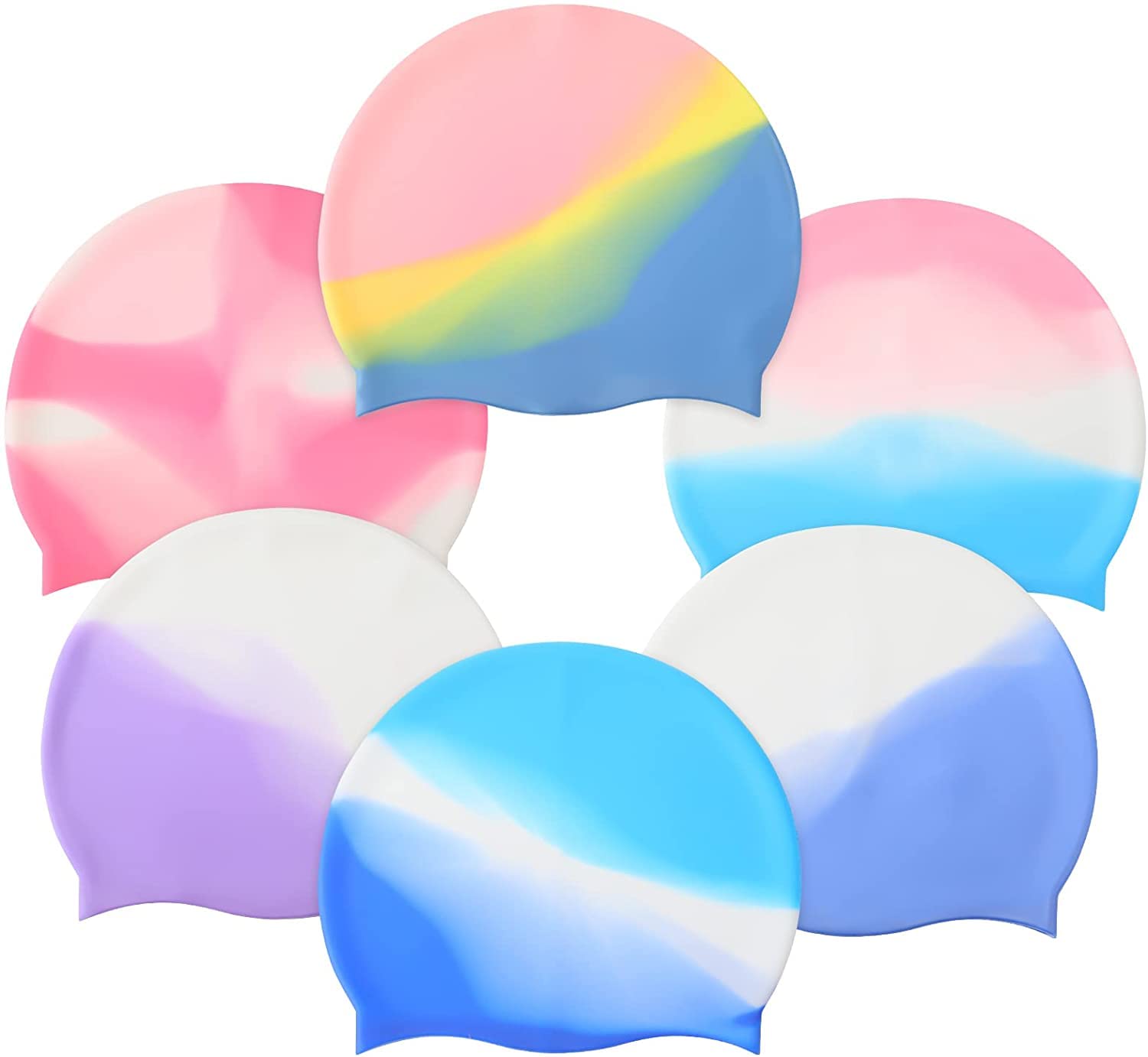 Toyshine Friendly Swede Silicone Long Hair Swim Caps - Durable Silicone Swimming Caps (Pack of 3) Color May varySSTP (B09Y3FKVTS) Amazon Price History, Amazon Price Tracker