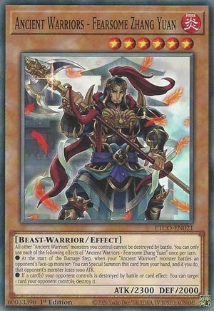 Amazon.com: Ancient Warriors - Fearsome Zhang Yuan - ETCO-EN021 - Common