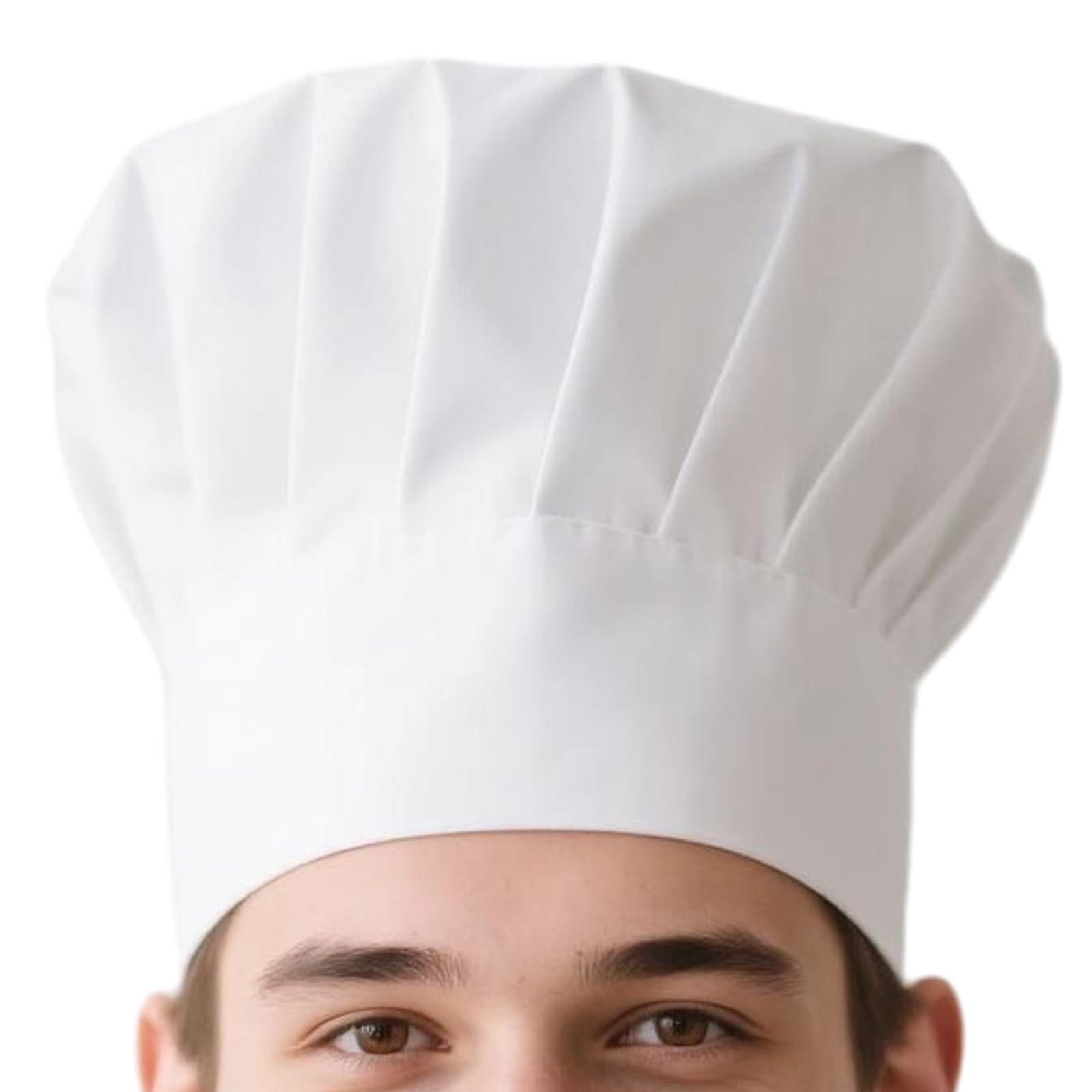 Chef Hat Unisex Adult Mushroon Design Adjustable Kitchen Uniform Cap for Baking Party Cooking Restaurant