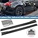 JMTBNO Universal 2.2M/86.6inch Carbon Fiber Side Skirt Extension Splitter fit, Side Skirts Rocker Panels Side Trim Spoiler Extension Lip Bottom Line, Side Skirt Rocker Panel Lip Splitter Diffuser