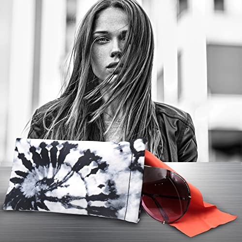 Image of Soft Sunglasses case | Large Glasses Case Holder - Eyeglass Pouch Squeeze Top | Glasses pouch Lightweight Extra Layers
