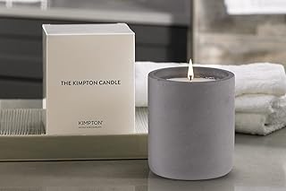 Kimpton Style Hotel Candle - with Notes of Citrus, Green Tea, and Musk - Soy Blend Wax in Matte Concrete Grey Vessel - Includes Gift Box - 11 oz. (Set of 2)