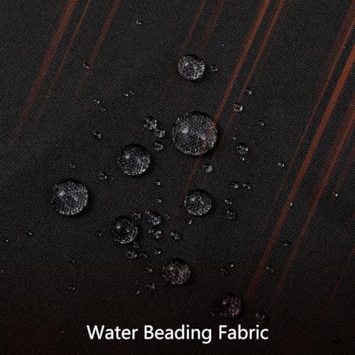 Image of AAtter Orange Black Ombre Shower Curtain, Extra Long 72x84 Inch, 12 Hooks