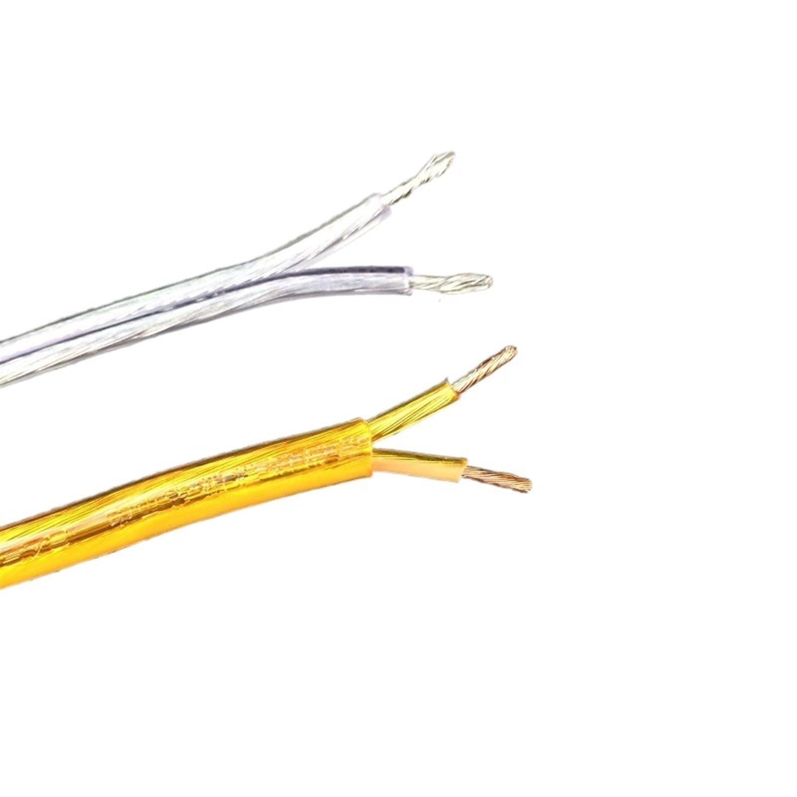 Cavo multi-conduttore per esterni, Cavo elettrico for lampada di illuminazione trasparente 2 x 1,0 mm Cavo di alimentazione dorato trasparente Cavo di illuminazione for lampadario a sospensione piatto