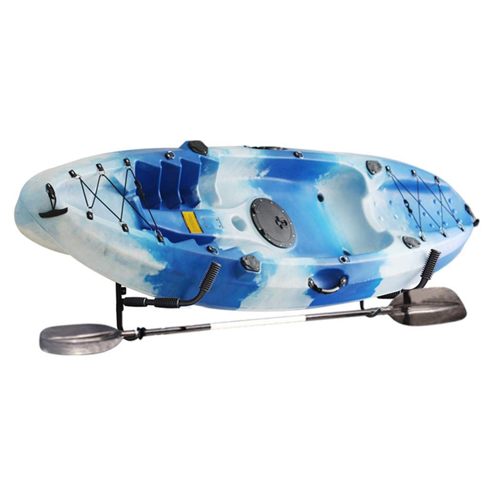 1 Paar Kajak-Wandhalterungen, robuste Kajak-Halterungen aus Stahl, 68 kg Tragkraft, Lagerregal zur Wandmontage für die Lagerung von Kajaks, Surfbrettern und Segelbooten im Innen- und Außenbereich