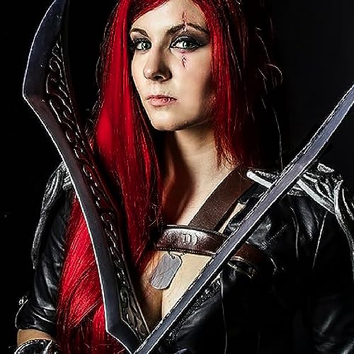 Colorfulpanda 32inch Long Red Wigs for Women Straight Synthetic Hair Wig Middle Part for Halloween Movie Costume Cosplay Anime Wig - Image 2