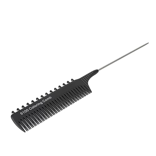 Miniatura 4 de Peines de papel de aluminio, peine de clip de resaltado ligero para unisex (negro)