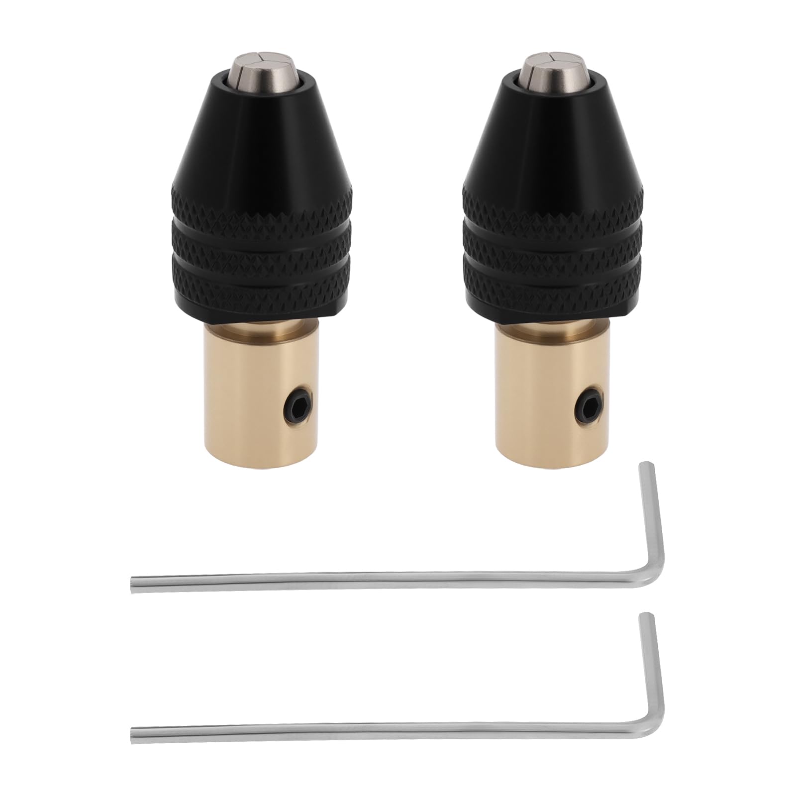 Briny River 2pcs 5mm Electric Drill Miniature Self-Clamping Chuck for Miniature Electric Drills Electric Grinders