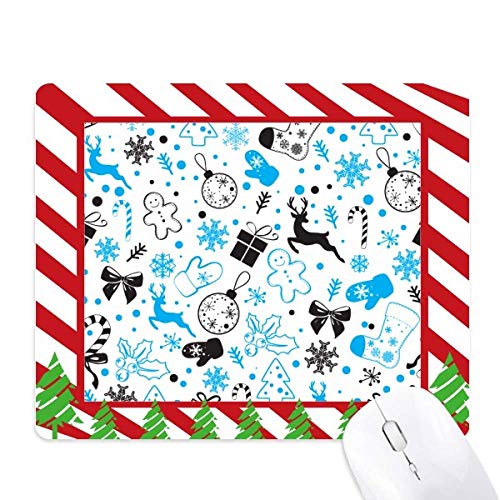 Tapis de souris de Noël flocon de neige en tissu premium pour protéger et sublimer votre bureau
