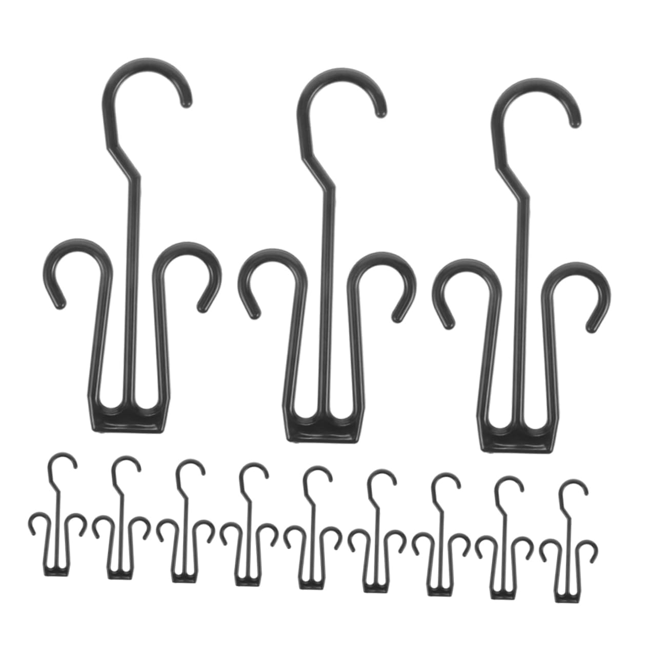 MAGICLULU 25Pcs Wall Mounted Shoe Drying Rack Double Hook Shoe Organizer for Closet Laundry Outdoor Indoor Storage Efficient Shoe Hanger Display for Boots Gloves