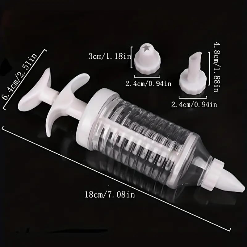 7Seas Dessert Decorating Syringe Set, Icing Dispenser Cupcake Filling Injector,8 Icing Nozzles, for Frosting, Cookies Cake Decoration and Cake Making|Diwali Sweets and Dessert Making Decoration Tool 2