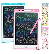 Auney LCD Schreibtafel Kinder,2 Pack 10 Zoll Zaubertafel,Bunter Bildschirm,Löschbarem Elektronisc...