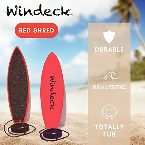 Windeck Finger Surfboard - Rad Fingerboard Toy - Surf The Wind - Mini Board For Kids And Surfers Looking To Hone Their Surfer Skills (Red Shed) #TOP3
