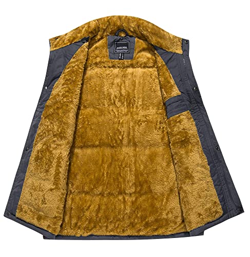 Tacvasen Men's Vest Jackets Full Zipper Hiking Fishing Casual Outdoor Padded Vest Coats Dark Grey L #TOP1