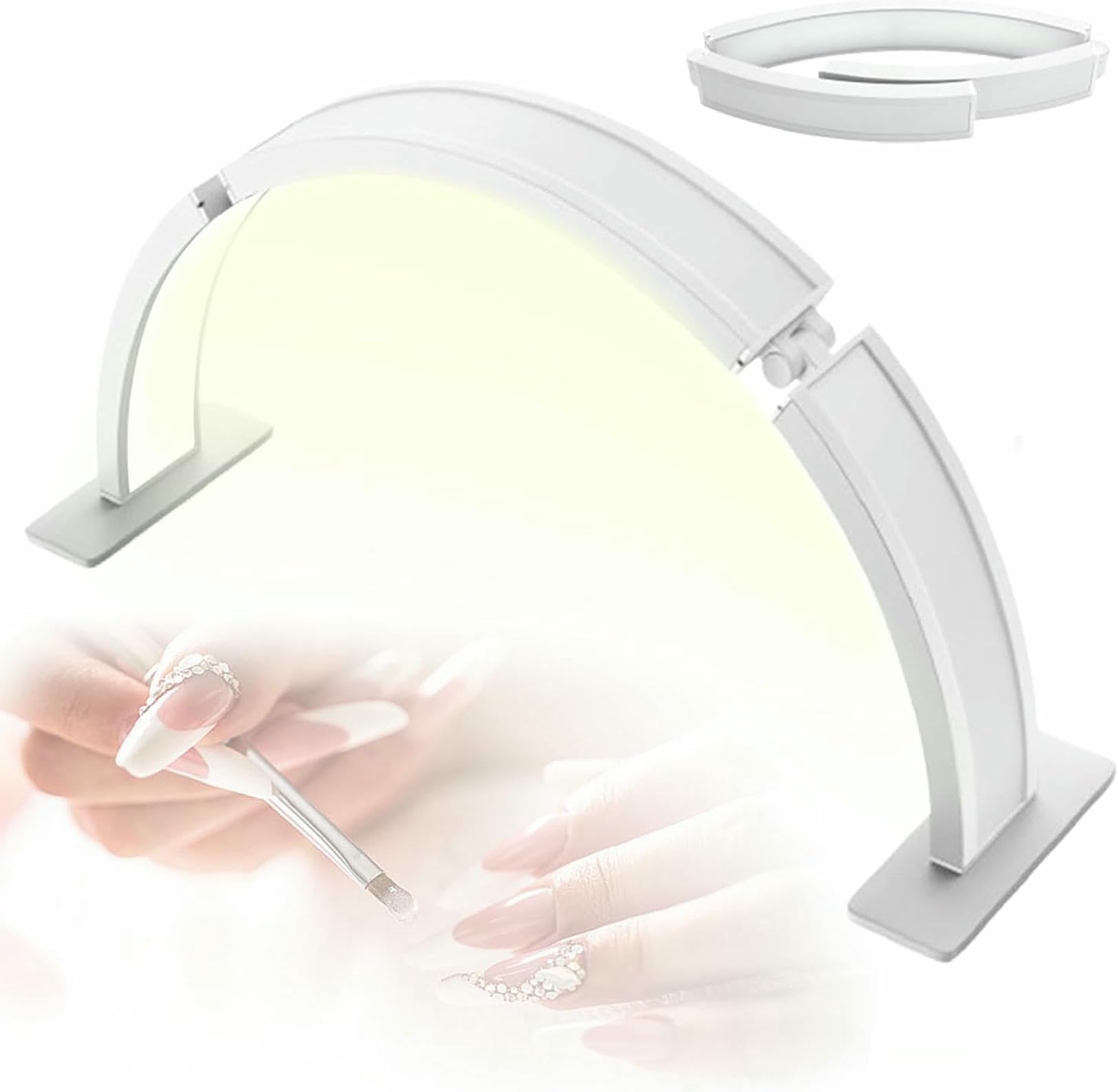 Lampe de bureau pour extensions de cils et tatouage pliable contre la fatigue