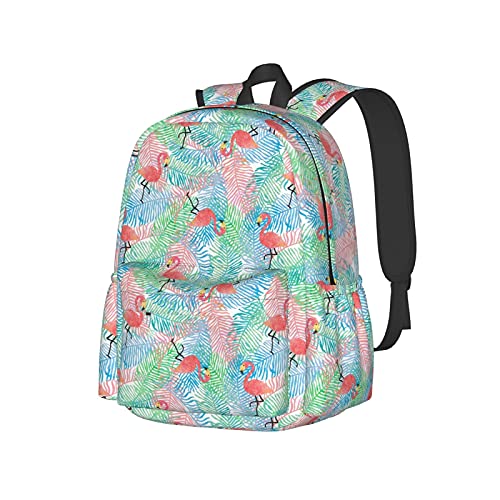 Sac à dos 17 pouces grand compartiment pc imprimé feuille de palmier
