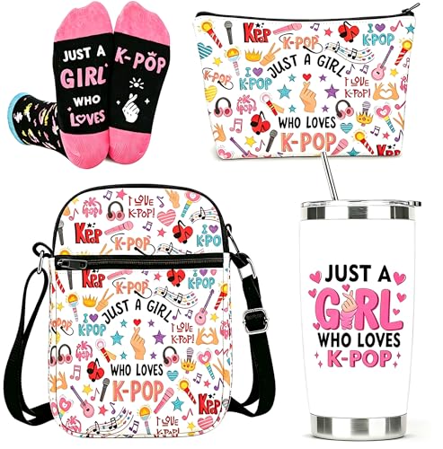 K-Pop Singer Merchandise Just A Gi-rl Who Loves K-Pop Gift for K-Pop Music Fan K-Pop Team Gift, gifts for girls