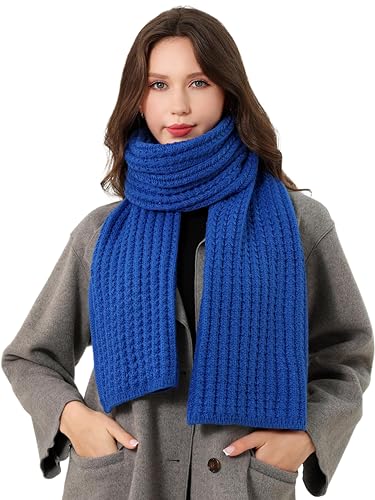 DonDon Schal Damen Winter Winterschal Strickschal - Blau