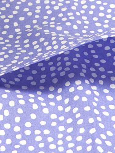 Image of 100% Organic Baby Pillow Cover with Filler Purple and White Spots