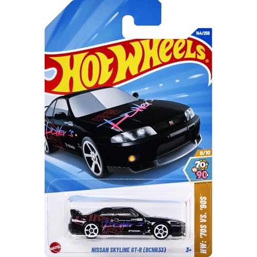 Hot Wheels Nissan Skyline GT-R (BCNR33) [Black], '70s VS. '90s 8/10, 144/250