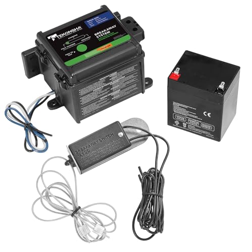 Tekonsha 50-85-325 Shur-Set III Breakaway System with LED Test Meter, Battery, Switch and Charger