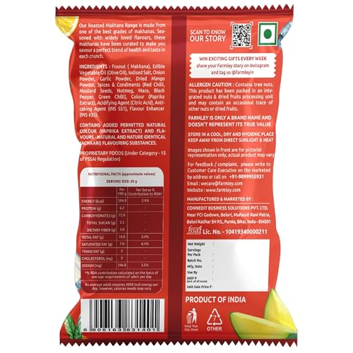 Image of Farmley Achaari Makhana | Roasted In Olive Oil | 51g