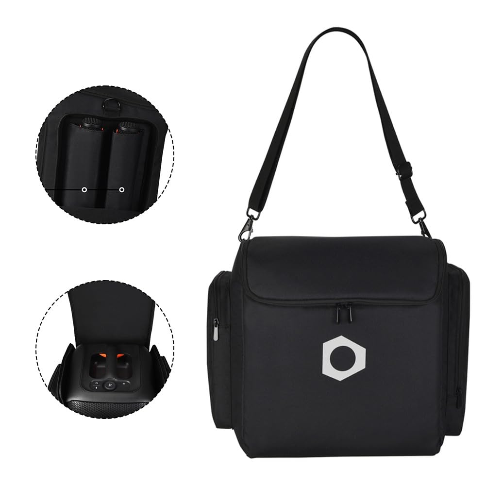 Custodia rigida da trasporto per JBL PartyBox-Encore2/Encore, borsa protettiva da viaggio con manici, copertura in poliestere 14,96 x 11,02 x 13,78 pollici, nero