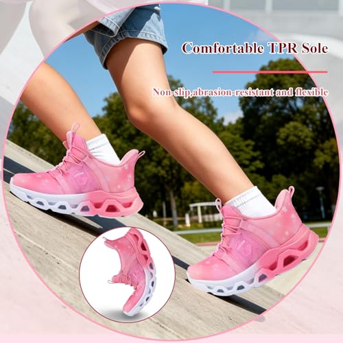 Image of VITUOFLY Boys Girls Sneakers Kids Mesh Lightweight Running Tennis Shoes