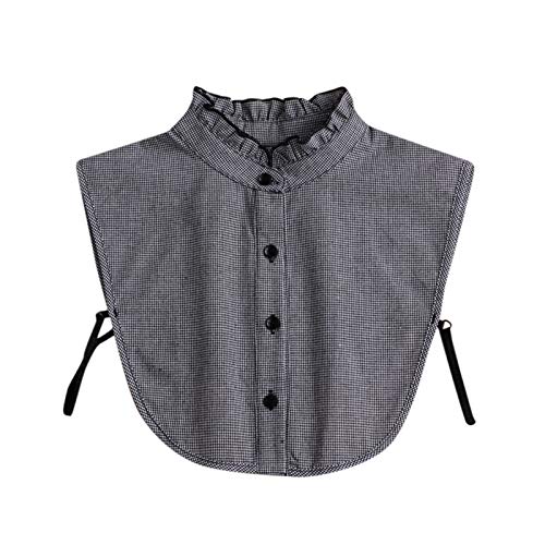 Fake Kragennetzpullover Krageneinsatz Damen Frauen Rund Kragen...