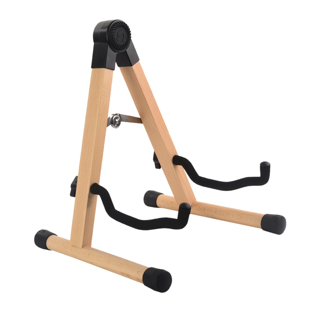 Gatuida Soporte de Guitarra de Suelo Plegable de Madera y Hierro para Ukulele, Diseño Versátil Marrón Adecuado para Músicos y Exhibición