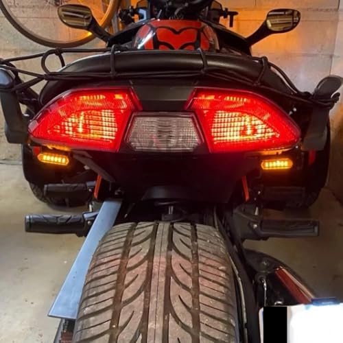 Luces de intermitentes para motocicleta que mejoran visibilidad trasera 6