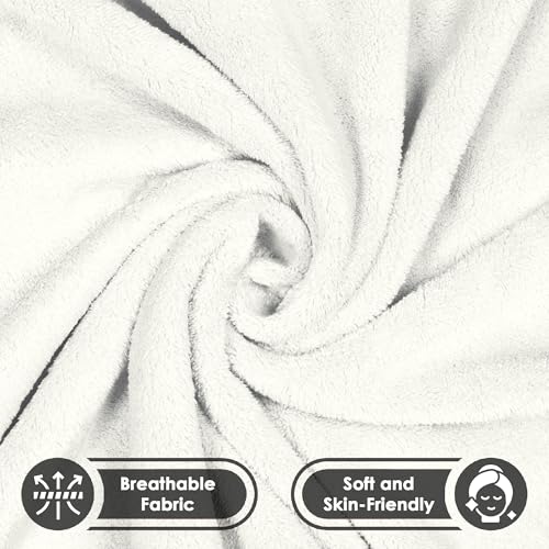 Image of Story@Home Towel for Kids with Hood | 300 GSM (80 X 80CM) Quick Dry Kids Towel | Soft Lightweight Baby Wrap for Beach |Pool Towel for Boys & Girls |Kids Microfiber Towels for Bath - White - Panda