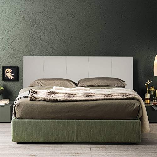 P17 | Kopfteil aus Kunstleder | gestreift | 180 x 80 | (Grau)