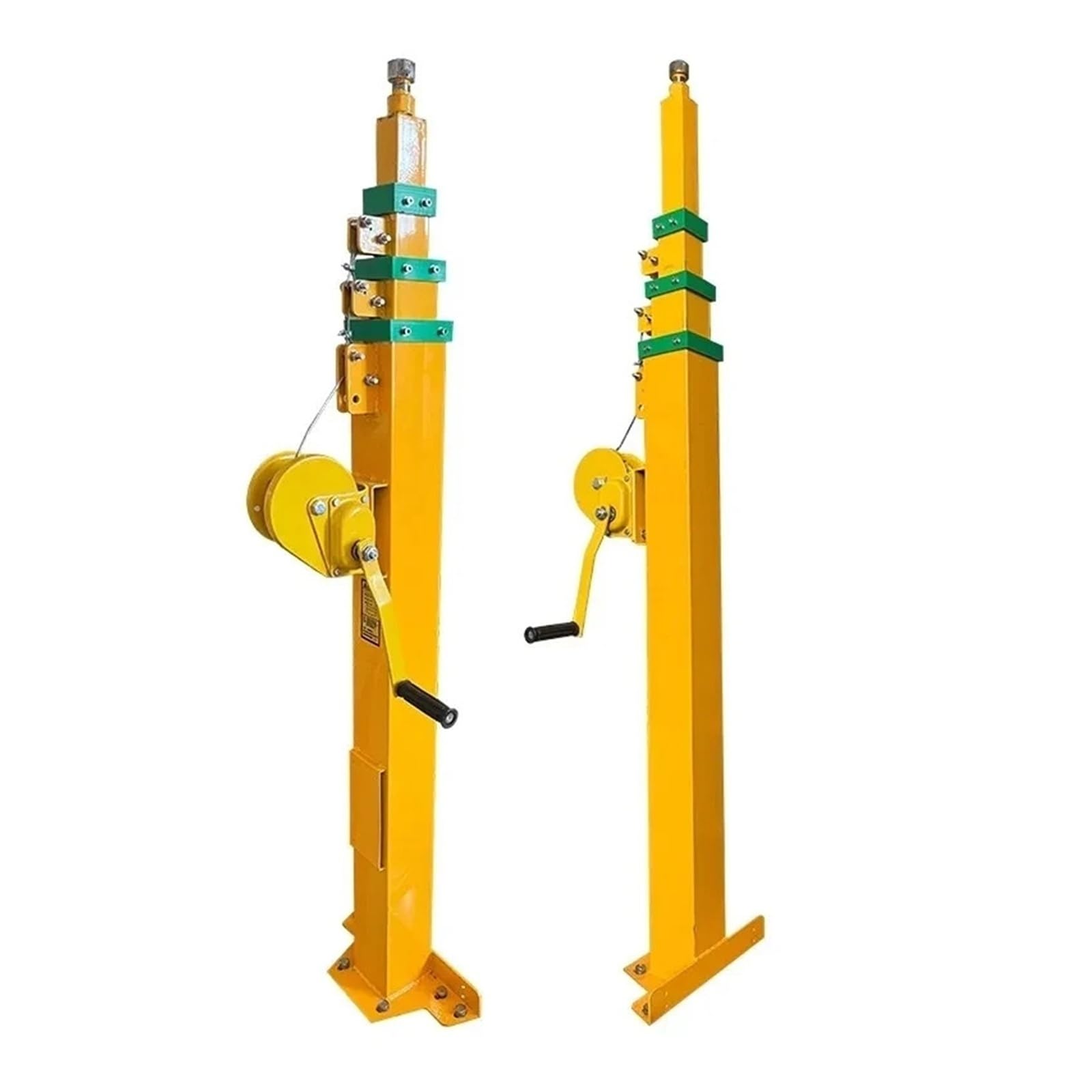 Aihdbcl 8M Hand Cranked Lifting Pole, Manual Telescopic Mechanical Winch, Lifting Mast 3-9 Meters(8M)