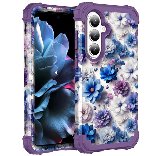 Hocase for Samsung Galaxy S26 Case 6.3', Blue Purple Flowers by Hocase - Used condition - US$10.02