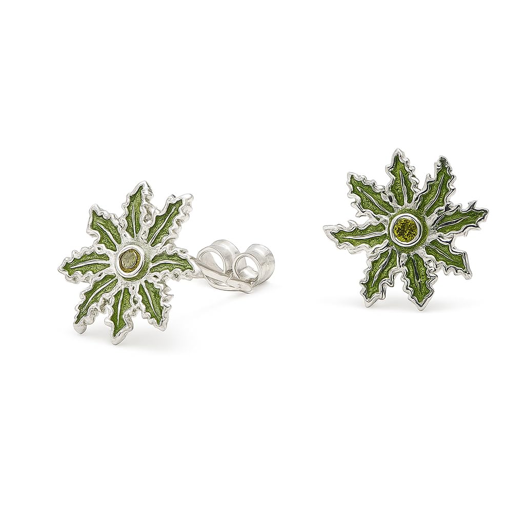 Pendientes Eguzkilore Plata de Ley 925 y Esmalte