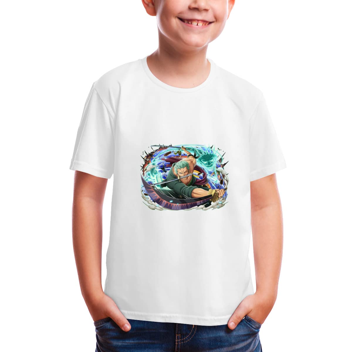 Amazon.co.jp: ワンピース ONE PIECE ゾロ十郎 キッズ 子供服 Tシャツ  