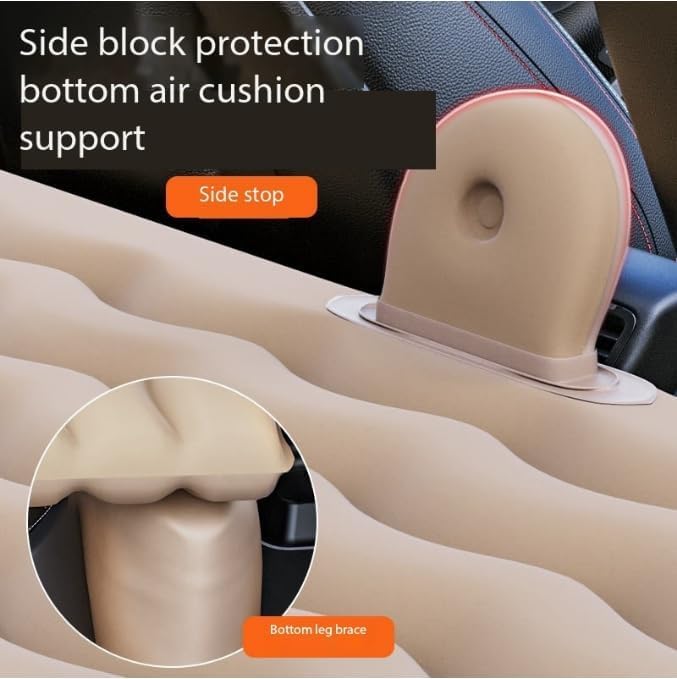 ALIGANG Car Air Mattress Back Seat for GMC Sierra 1500 2500 3500, Double-Sided Flocking, Black