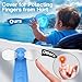 VersionTECH. Portable Handheld Fan, Powerful+Durable+4000mAh+180° Foldable, Mini Table Fans with USB Rechargeable Battery Operated Cooling Accessories for Personal Use, Travel, Office Blue