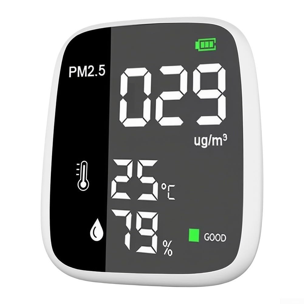 Monitor de calidad del aire PM2.5 con pantalla a color HD