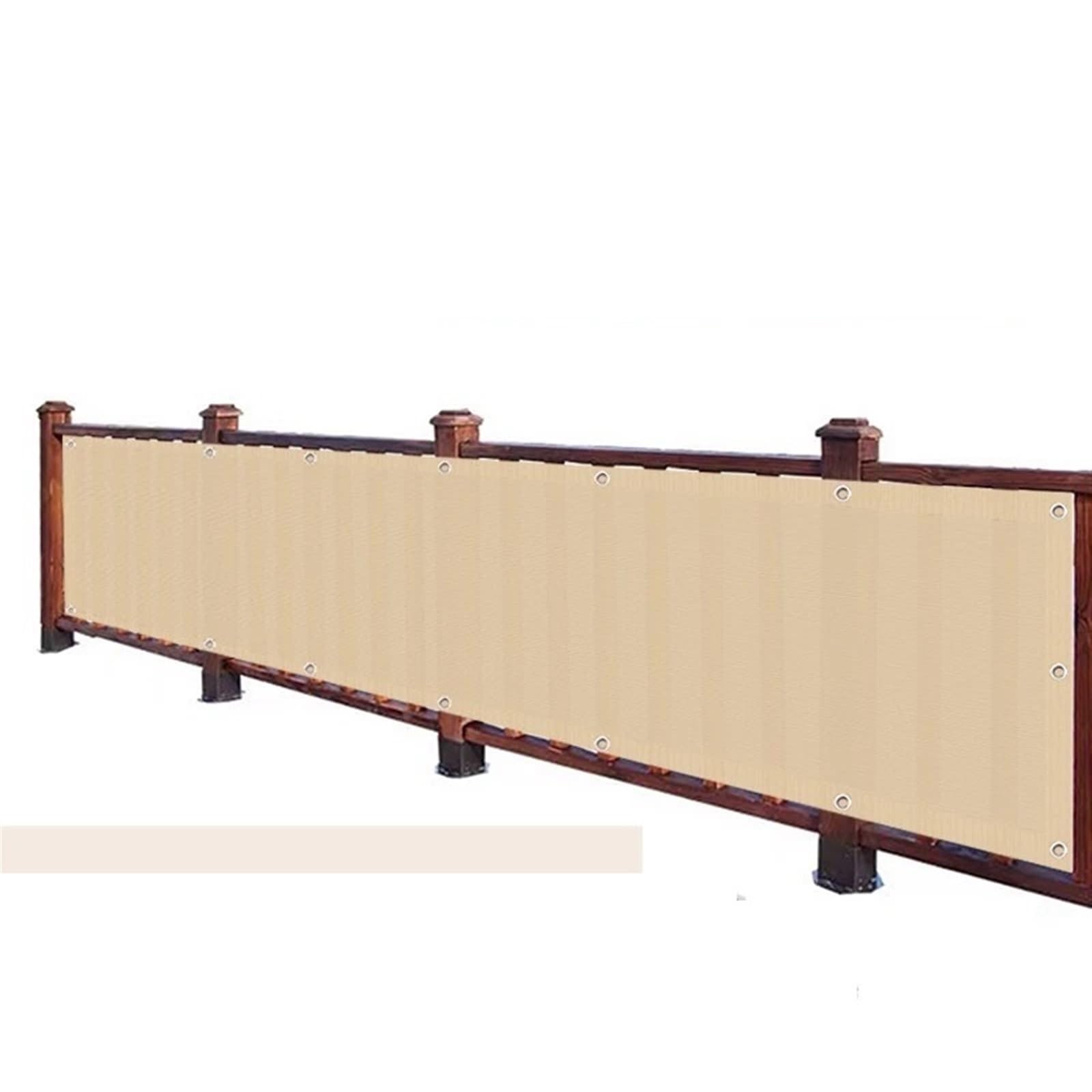 Balkon Sichtschutz Beige Balkon Sichtschutznetz Zaun Abschirmung Windschutz Wohnung Terrasse Unterstand(0.8x6m)