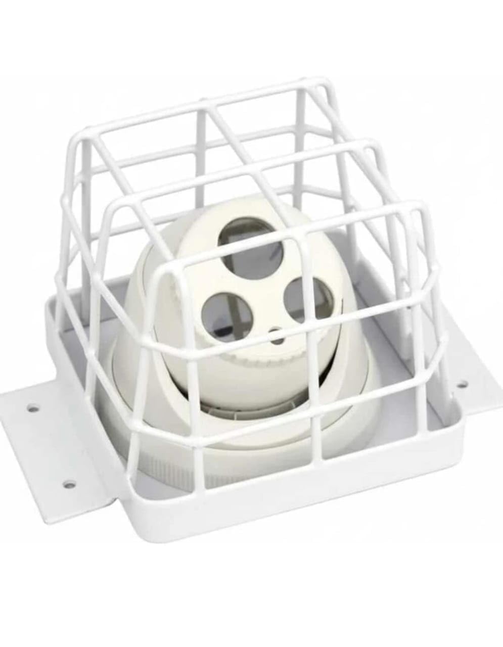 Stand Hub® Metal CCTV Protection Cage for Bullet Camera, Heavy Duty Wall Mount Security Guard, Anti-Theft Vandal Resistant Protective Housing, Indoor & Outdoor Use, White, Pack of 1-image-8