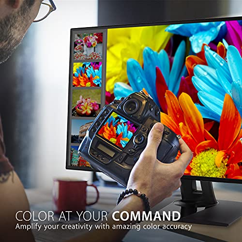 Image of ViewSonic VP2768A-4K 27 Inch 4K ColorPro Monitor, IPS Display with 100% sRGB and Pantone Validated for Professional Photo Editing, Advanced Ergonomics, 90W USB-C, RJ45, HDR10, HDMI, and DisplayPort