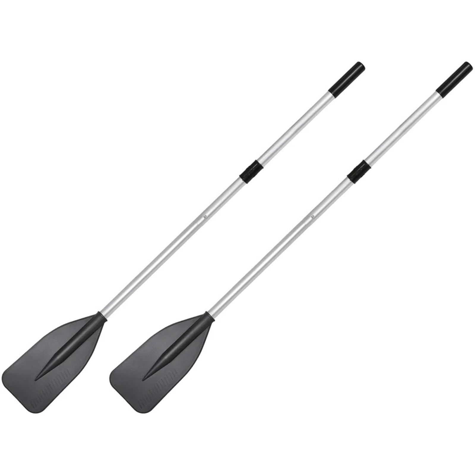 Kajak Paddel Zweiteiliges Paddel aus Aluminium/Legierung | 141 cm schwarz for Kajakfahren, Schlauchboot, Kanu, Angeln, Beiboot, Ruder mit Halterungsset, Zubehör
