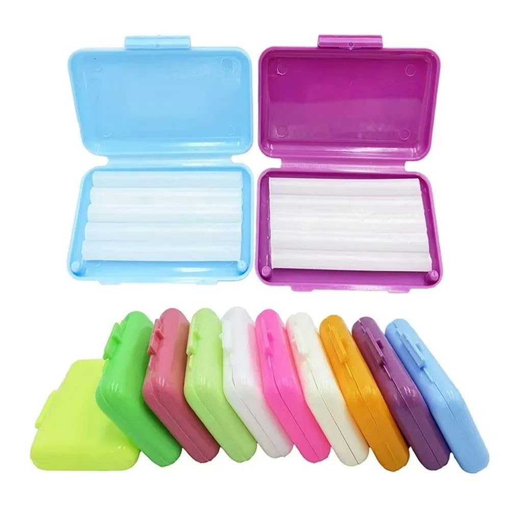 Instrudent U Ortho Orthodontic Relief Wax Pack of 10 – Gentle, Hypoallergenic Dental Wax for Braces, Clear Protective Barrier to Soothe Irritation