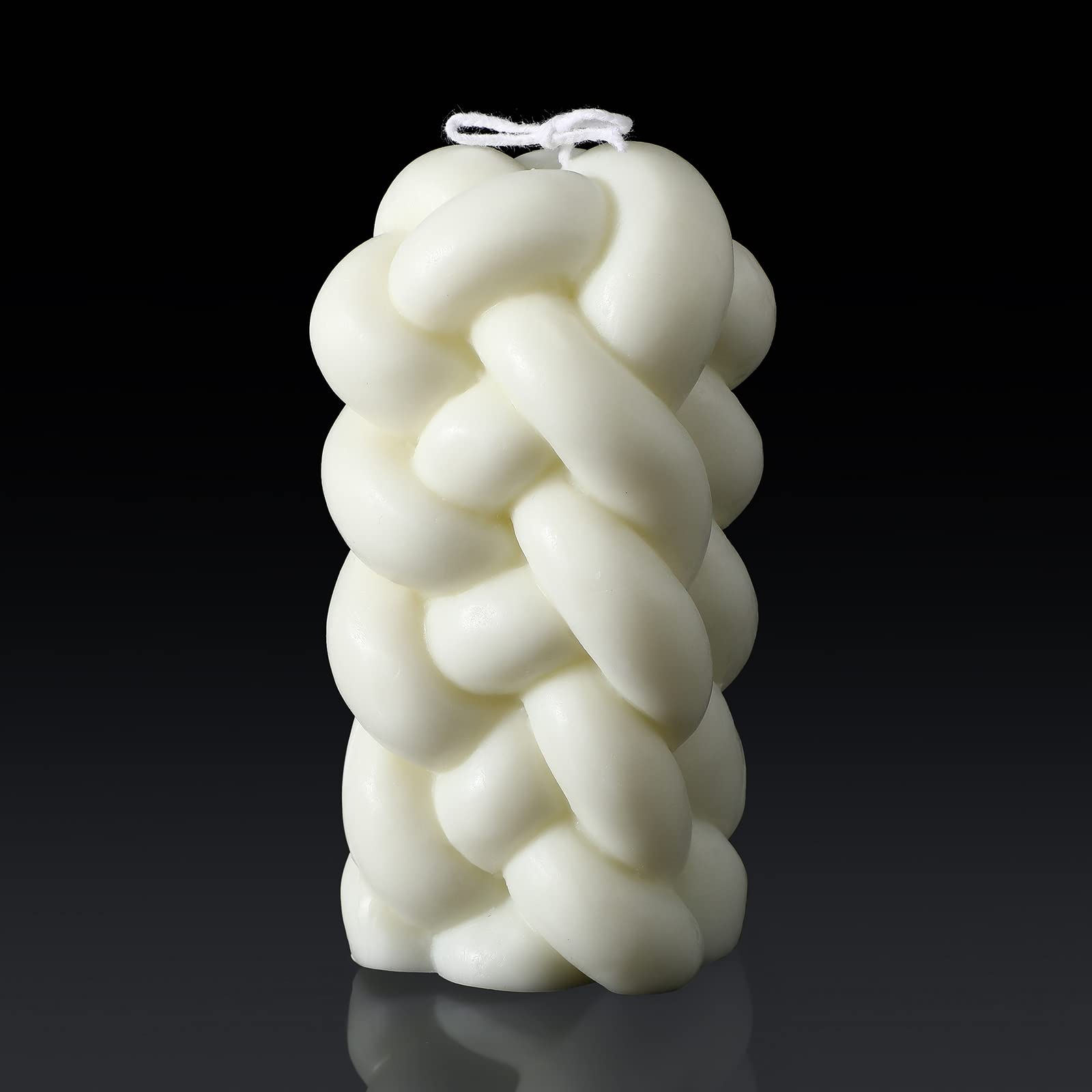 3D Woven Shaped Candle Knot Candle Twirl Raindrop Shape Candle Twist Trendy Candles Soy Wax Scented Candle Aesthetic Candle Cool Candle Minimalism Funky Candles for Birthday Christmas Gift Home Decor