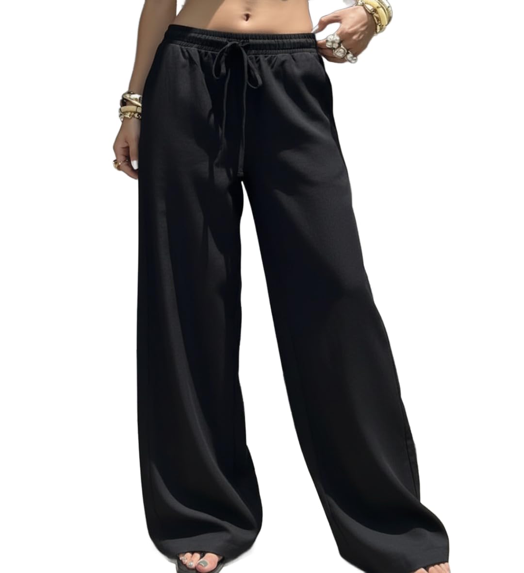 dockstreet Track Pant for Women || Baggy Fit || Track Pants || Full Elastic Jogger Track Pant ||-picture-27